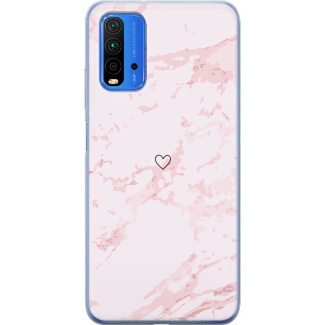 Mobile case for Xiaomi Redmi 9T with Pink Heart design
