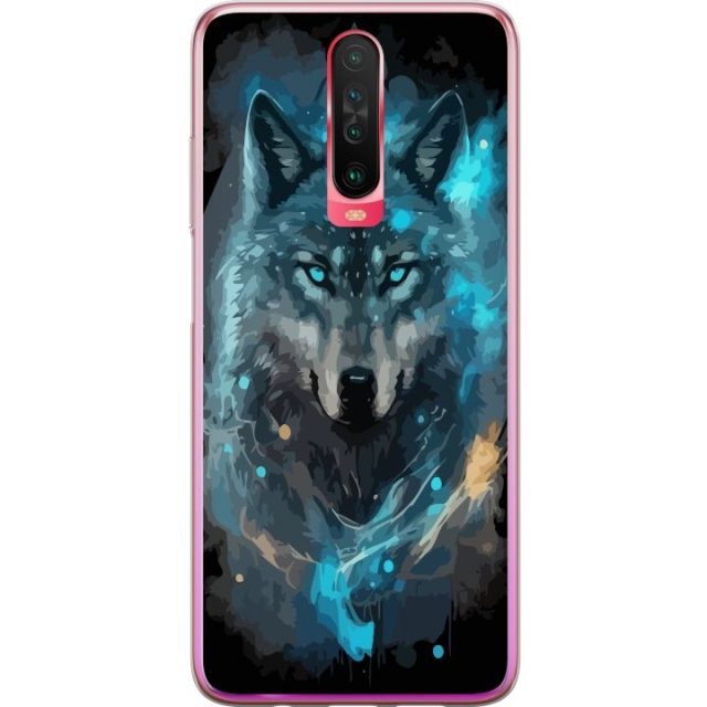 Mobile case for Xiaomi Redmi K30 with Wolf design