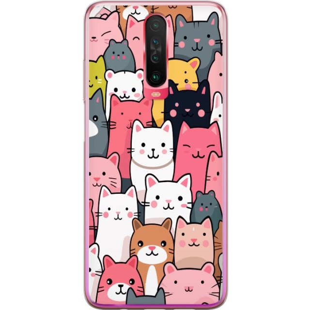 Mobile case for Xiaomi Redmi K30 with Cat pattern design