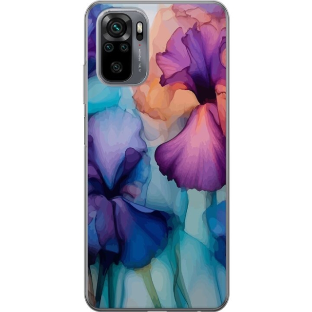 Mobile case for Xiaomi Redmi Note 10 with Magical flowers design