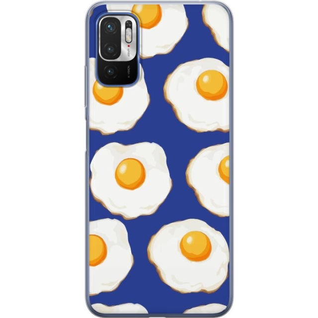 Mobile case for Xiaomi Redmi Note 10 5G with Fried eggs design