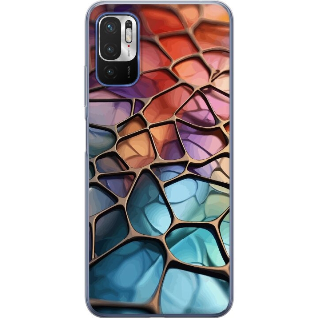 Mobile case for Xiaomi Redmi Note 10 5G with Metallic pattern design