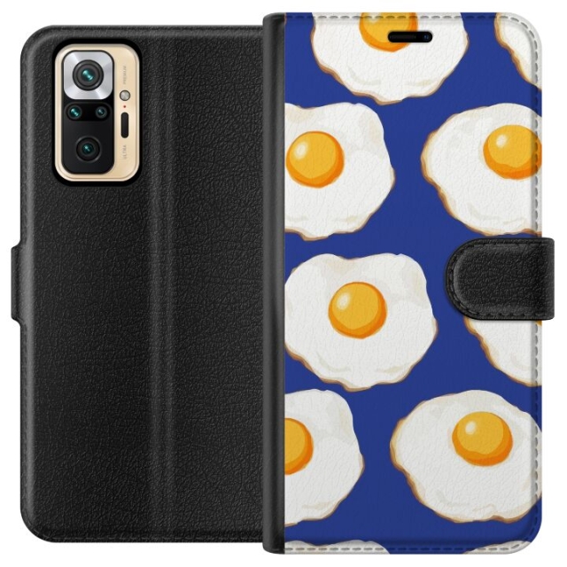 Wallet case for Xiaomi Redmi Note 10 Pro with Fried eggs design