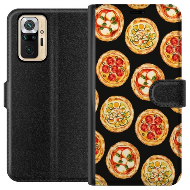 Wallet case for Xiaomi Redmi Note 10 Pro with Pizza design
