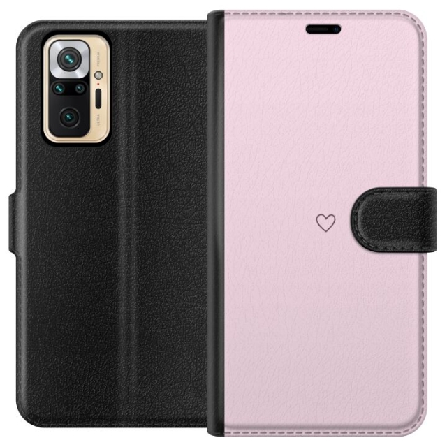 Wallet case for Xiaomi Redmi Note 10 Pro with Heart design