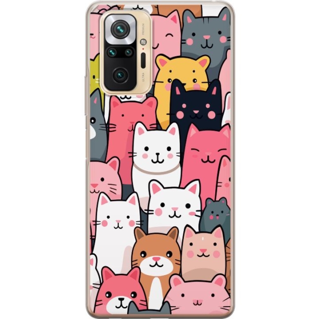 Mobile case for Xiaomi Redmi Note 10 Pro with Cat pattern design