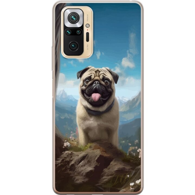 Mobile case for Xiaomi Redmi Note 10 Pro with Happy Dog design