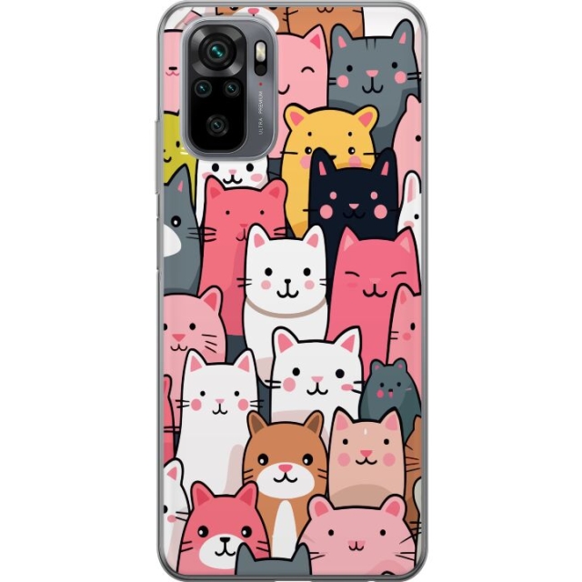 Mobile case for Xiaomi Redmi Note 10S with Cat pattern design