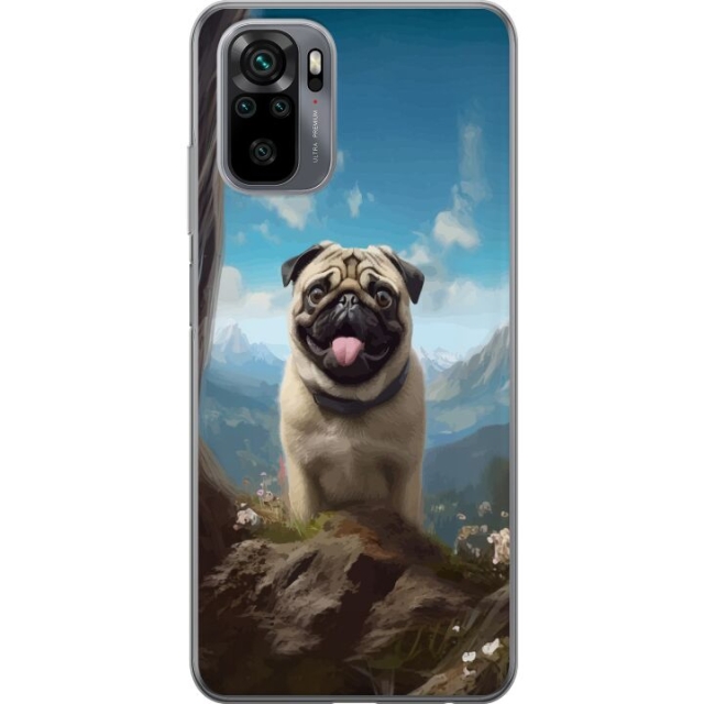 Mobile case for Xiaomi Redmi Note 10S with Happy Dog design