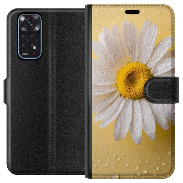 Wallet case for Xiaomi Redmi Note 11 with Porslinsblomma design