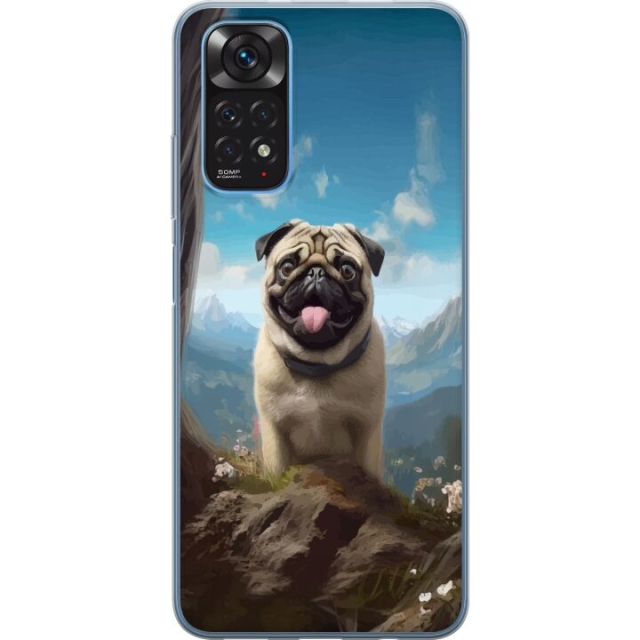 Mobile case for Xiaomi Redmi Note 11 with Happy Dog design