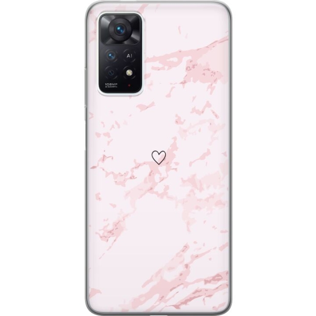 Mobile case for Xiaomi Redmi Note 11 Pro with Pink Heart design