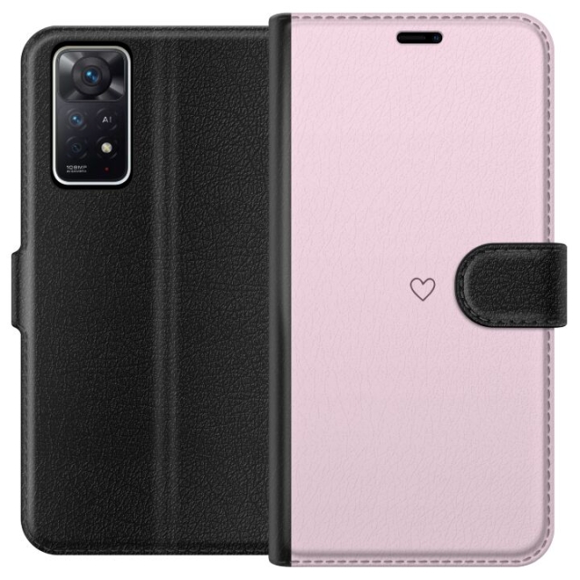 Wallet case for Xiaomi Redmi Note 11 Pro 5G with Heart design