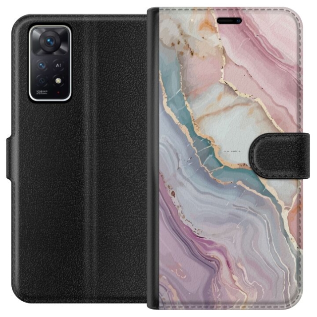 Wallet case for Xiaomi Redmi Note 11 Pro 5G with Marble design