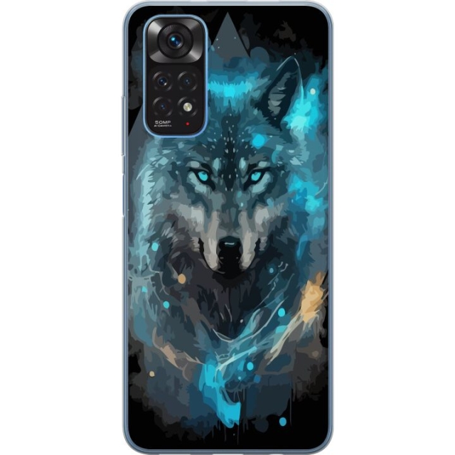 Mobile case for Xiaomi Redmi Note 11S with Wolf design