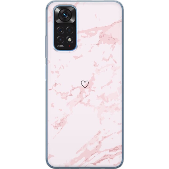 Mobile case for Xiaomi Redmi Note 11S with Pink Heart design