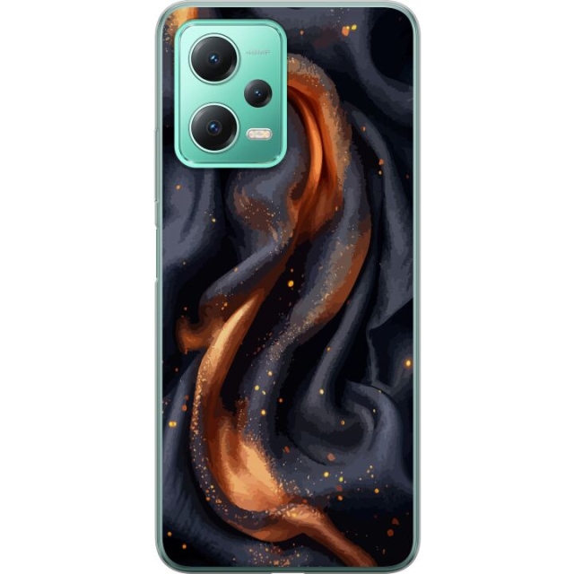 Mobile case for Xiaomi Redmi Note 12 with Fiery silk design