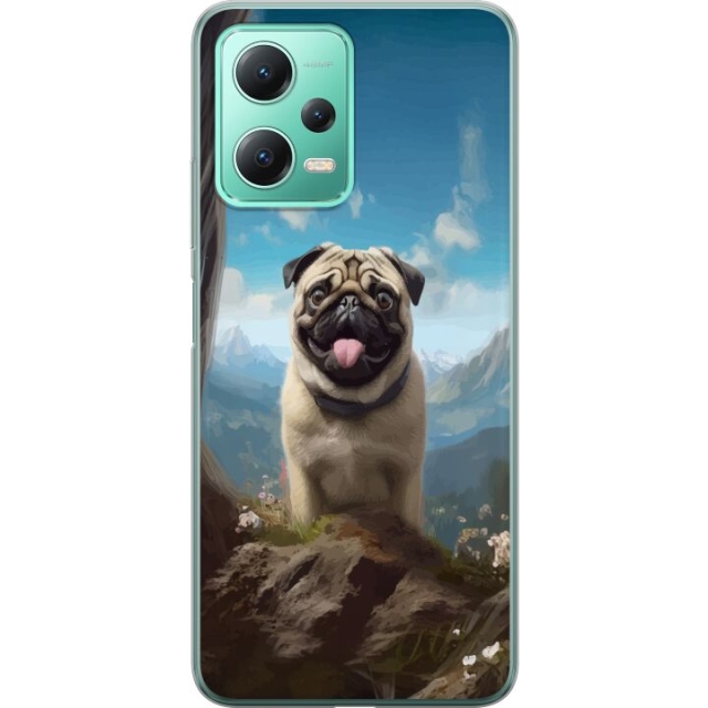 Mobile case for Xiaomi Redmi Note 12 with Happy Dog design