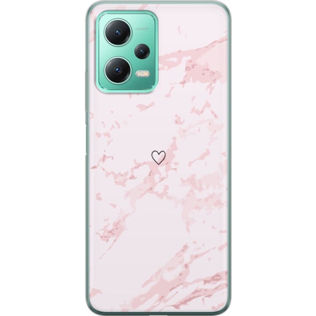 Mobile case for Xiaomi Redmi Note 12 with Pink Heart design