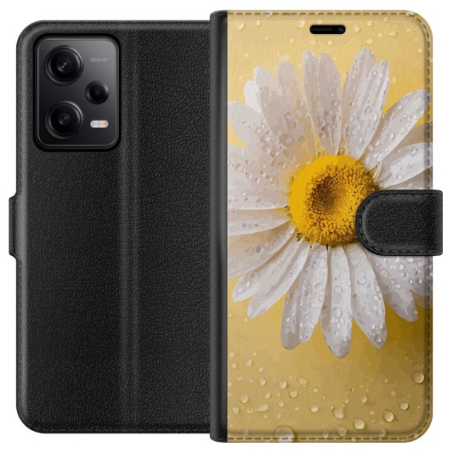 Wallet case for Xiaomi Redmi Note 12 Pro with Porslinsblomma design