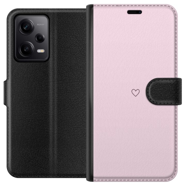 Wallet case for Xiaomi Redmi Note 12 Pro with Heart design