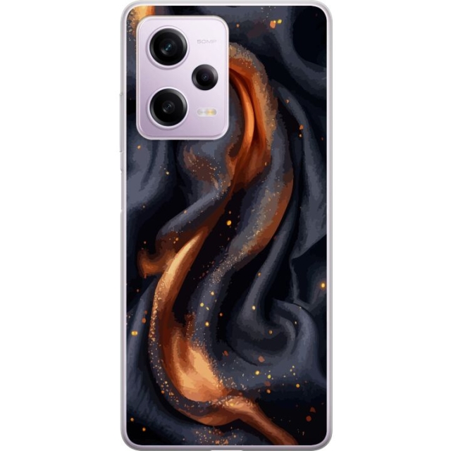 Mobile case for Xiaomi Redmi Note 12 Pro with Fiery silk design