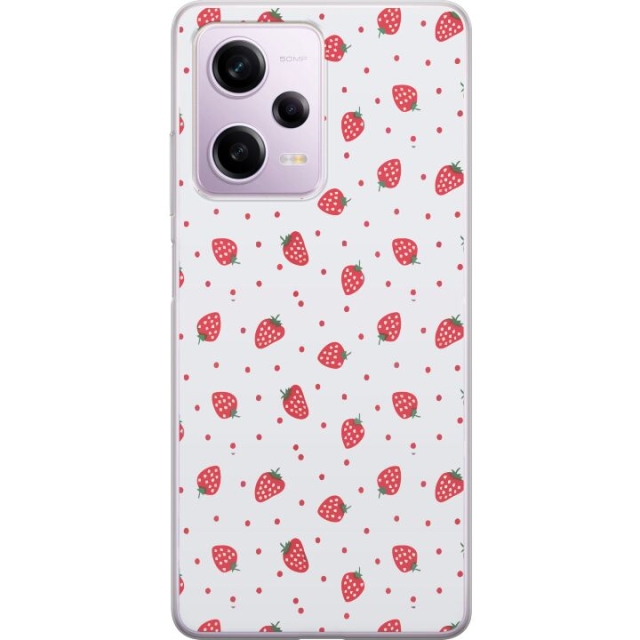 Mobile case for Xiaomi Redmi Note 12 Pro with Strawberries design