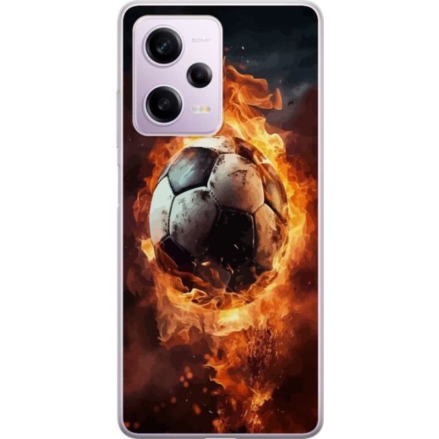 Mobile case for Xiaomi Redmi Note 12 Pro with Football design