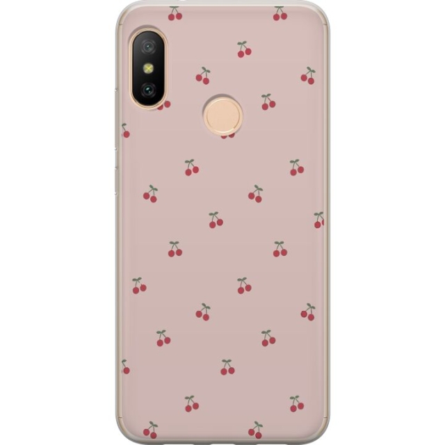 Mobile case for Xiaomi Redmi 6 Pro with Cherry design