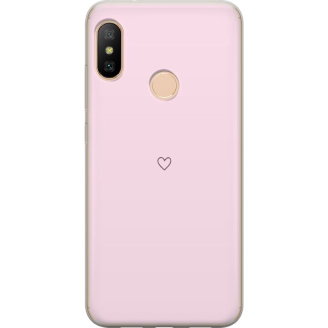 Mobile case for Xiaomi Redmi 6 Pro with Heart design