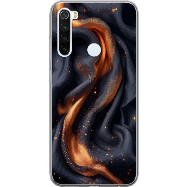 Mobile case for Xiaomi Redmi Note 8 with Fiery silk design