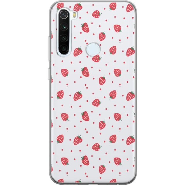 Mobile case for Xiaomi Redmi Note 8 with Strawberries design