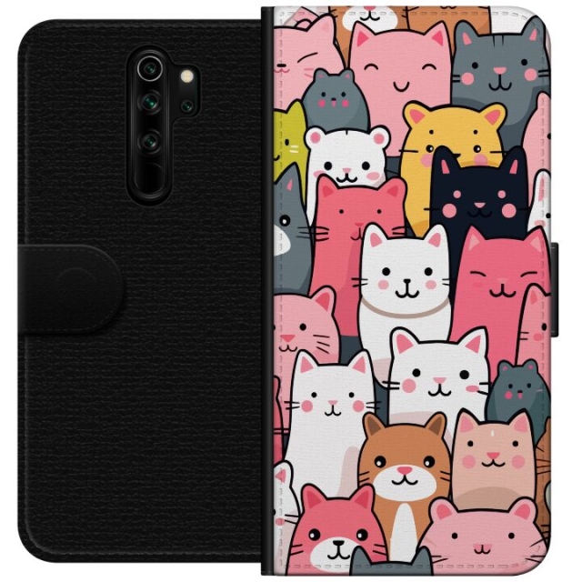 Wallet case for Xiaomi Redmi Note 8 Pro  with Cat pattern design