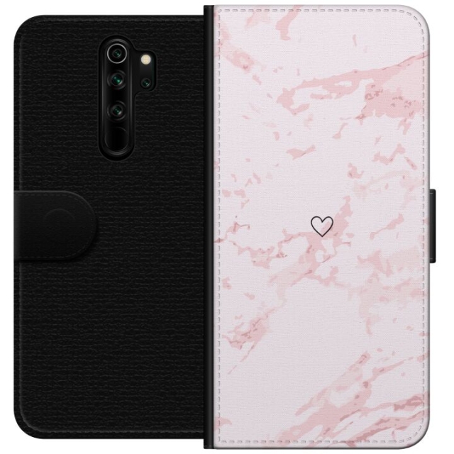 Wallet case for Xiaomi Redmi Note 8 Pro  with Pink Heart design