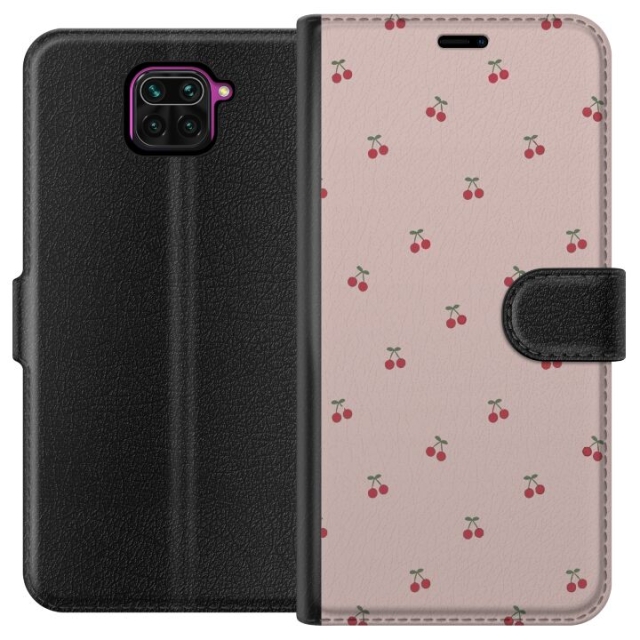 Wallet case for Xiaomi Redmi Note 9 with Cherry design