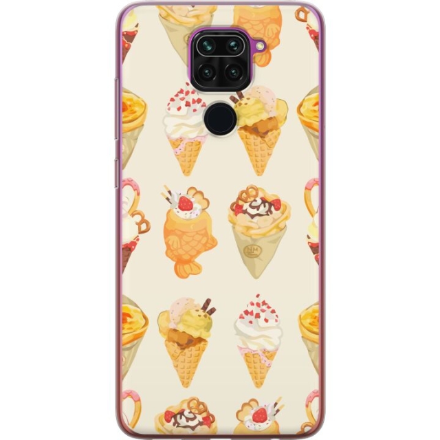 Mobile case for Xiaomi Redmi Note 9 with Glassy design