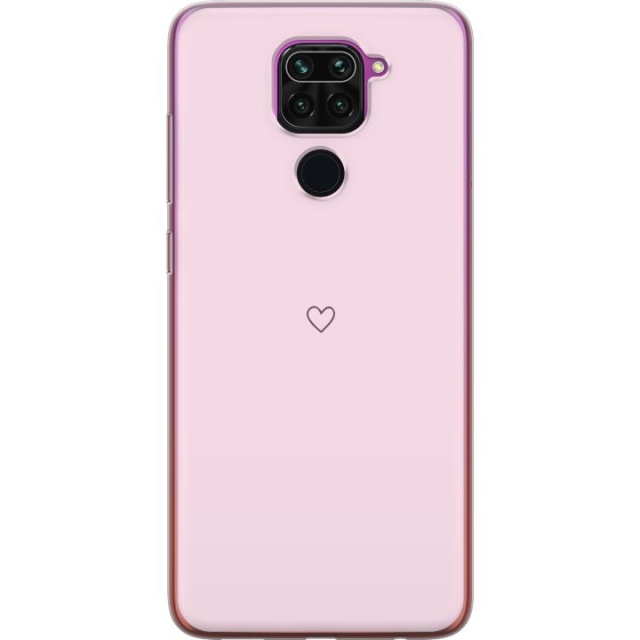 Mobile case for Xiaomi Redmi Note 9 with Heart design