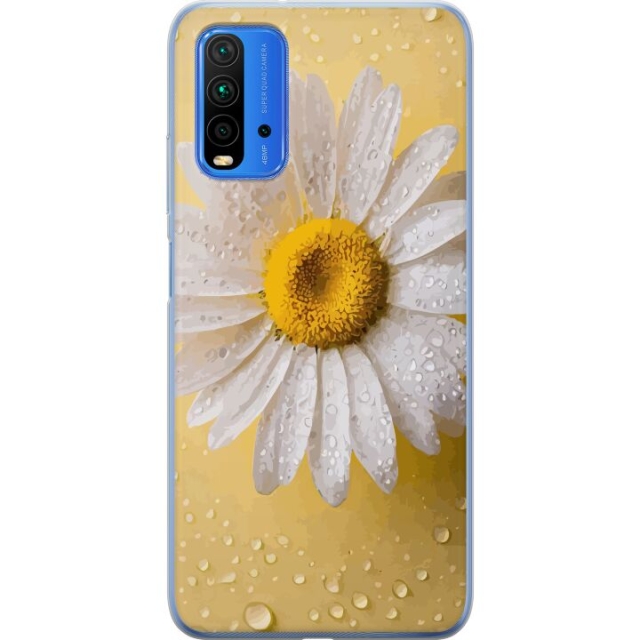 Mobile case for Xiaomi Redmi Note 9 4G with Porslinsblomma design