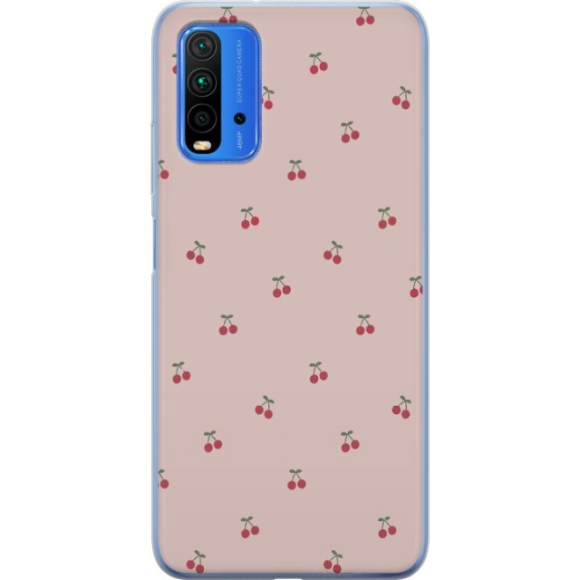 Mobile case for Xiaomi Redmi Note 9 4G with Cherry design