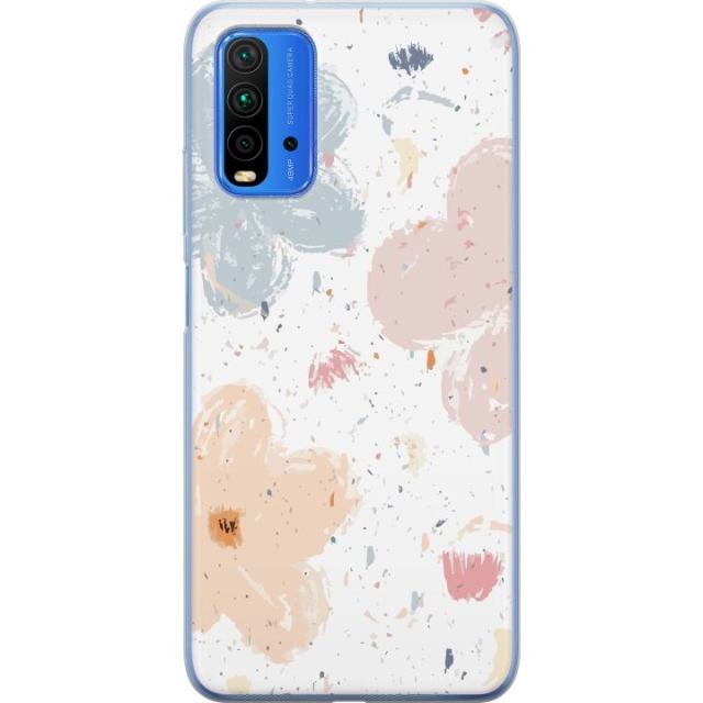 Mobile case for Xiaomi Redmi Note 9 4G with Flowers design