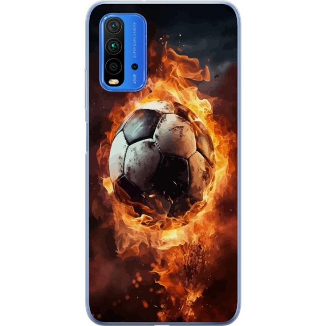 Mobile case for Xiaomi Redmi Note 9 4G with Football design