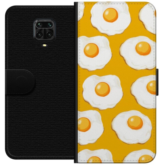 Wallet case for Xiaomi Redmi Note 9S with Fried egg design