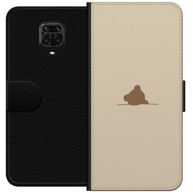 Wallet case for Xiaomi Redmi Note 9S with Nalle design