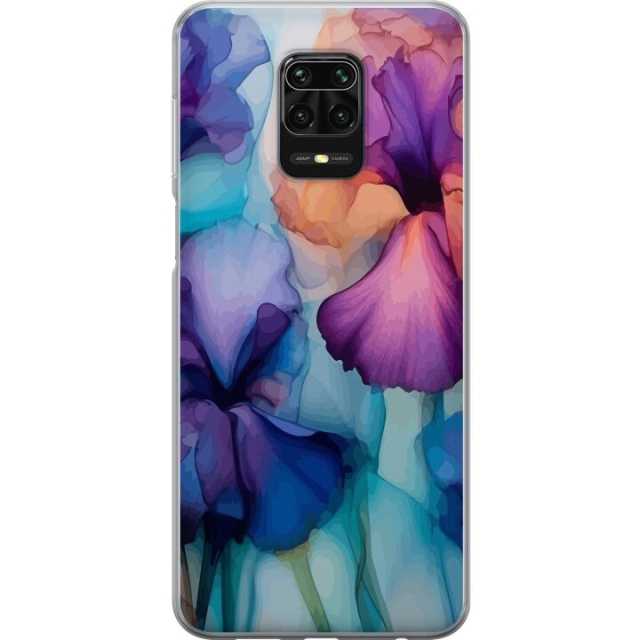 Mobile case for Xiaomi Redmi Note 9S with Magical flowers design