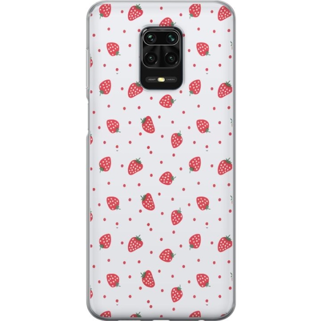 Mobile case for Xiaomi Redmi Note 9S with Strawberries design