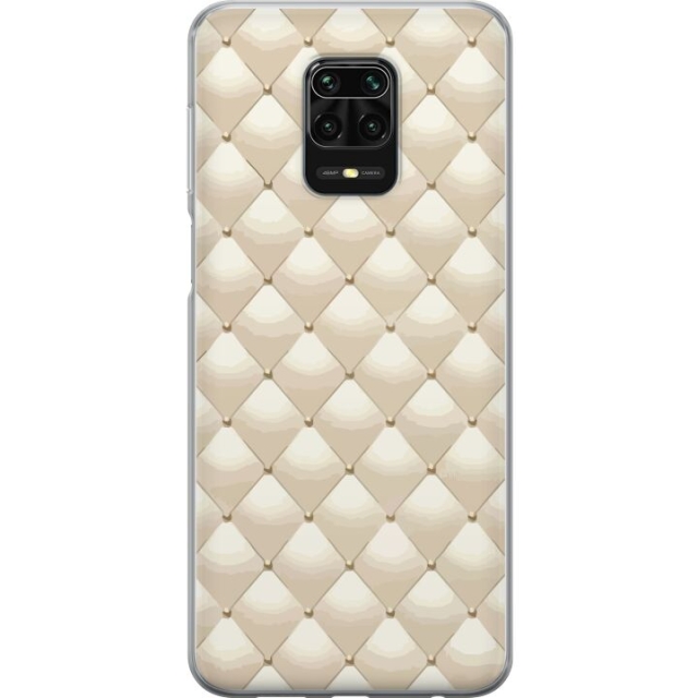 Mobile case for Xiaomi Redmi Note 9S with Gold shine design