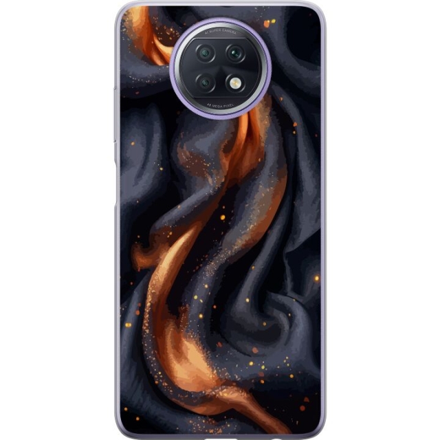 Mobile case for Xiaomi Redmi Note 9T with Fiery silk design