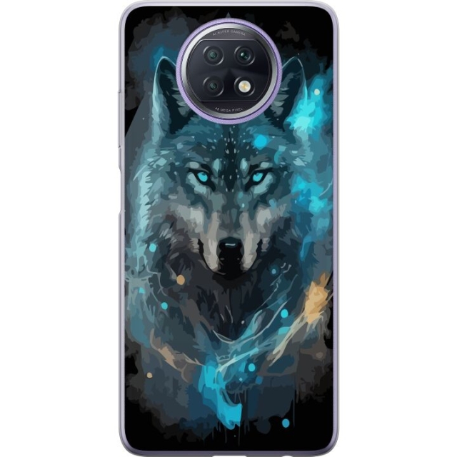Mobile case for Xiaomi Redmi Note 9T with Wolf design