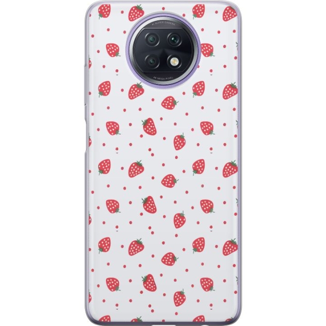 Mobile case for Xiaomi Redmi Note 9T with Strawberries design
