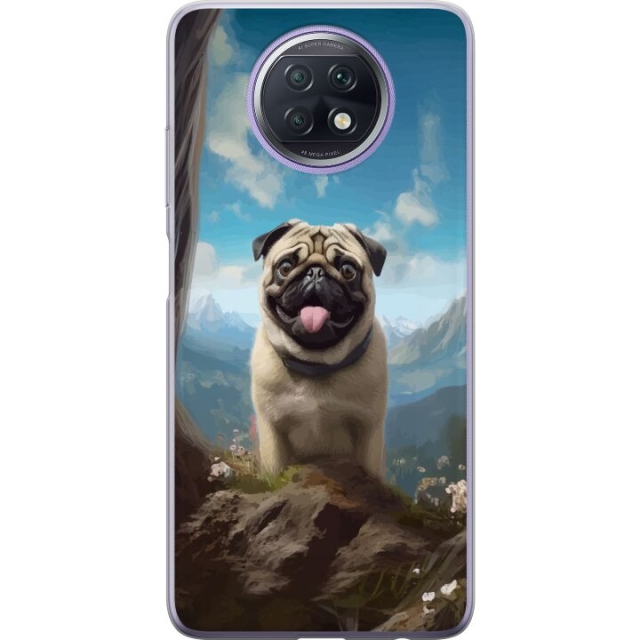 Mobile case for Xiaomi Redmi Note 9T with Happy Dog design